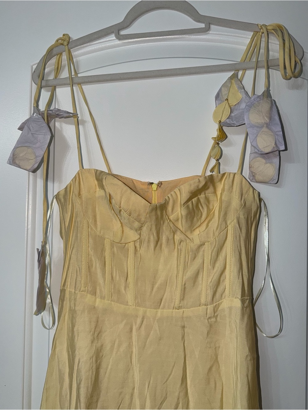 Petal & Pup Butter Yellow Corset Midi Dress | Size Small NWOT - Picture 6 of 11